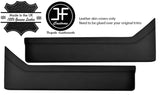 BLACK REAL LEATHER 2X DOOR POCKET TRIM COVERS FITS ROVER P5 P5B V8 COUPE