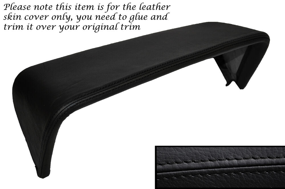 BLACK STITCH DASHBOARD BINNACLE LEATHER SKIN COVER FITS VAUXHALL OPEL MANTA B