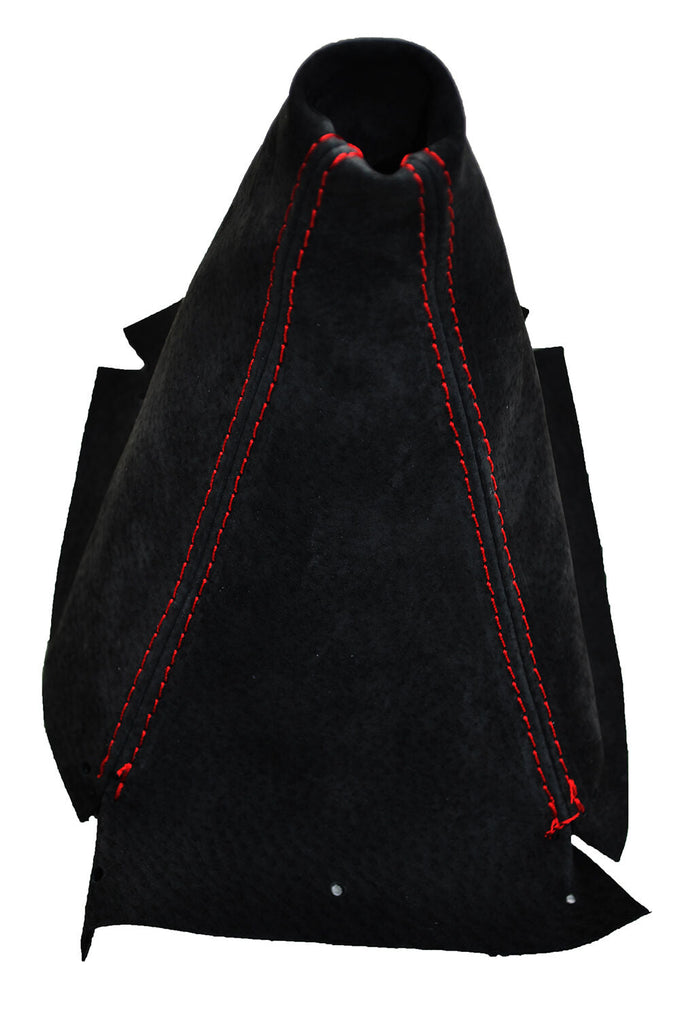 RED STITCH FITS NISSAN SKYLINE R33 GTS GTR GTST 1993-1998 SUEDE GEAR GAITER