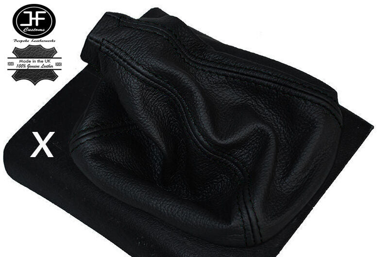 BLACK STITCH LEATHER GEAR LEVER GAITER FOR VOLKSWAGEN VW GOLF MK2 MK3 83-97