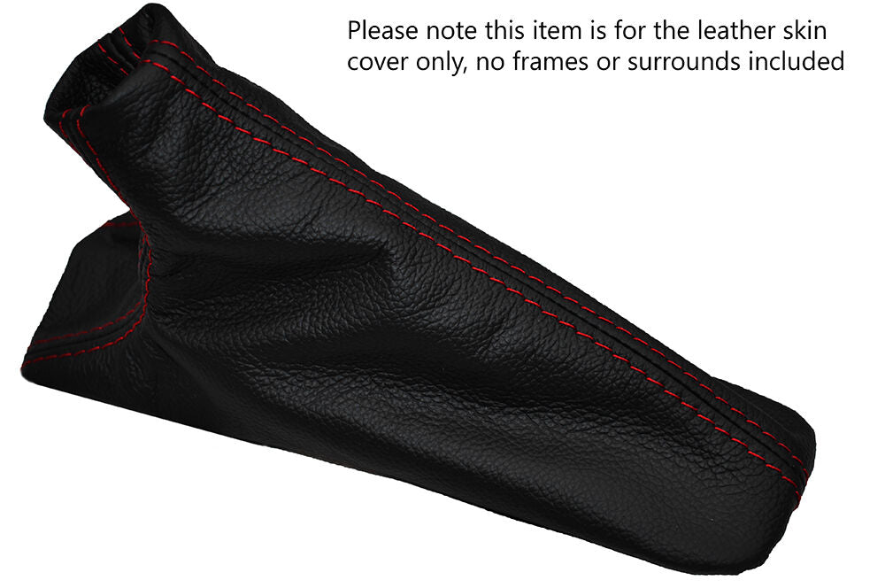 RED STITCHING LEATHER SKIN HANDBRAKE GAITER FITS BMW E23 7 SERIES 1977-1986