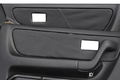 grey stitch FITS NISSAN SKYLINE GTS GTR R33 93-98 2 X DOOR CARD TRIM COVERS