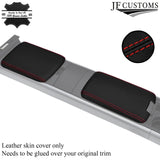 RED STITCH REAL LEATHER GEAR GAITER & 2X ARMREST COVERS FITS MAZDA RX8 03-12