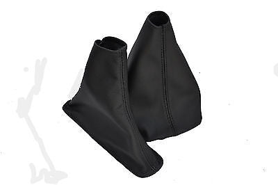 FITS OMEGA B 1994-1999 GAITER GAITOR SET AUTO AUTOMATIC STITCH BLACK LEATHER