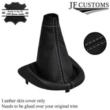 FITS RENAULT MASTER 2004-2010 GREY STITCH LEATHER GEAR COVER CUSTOM NEW