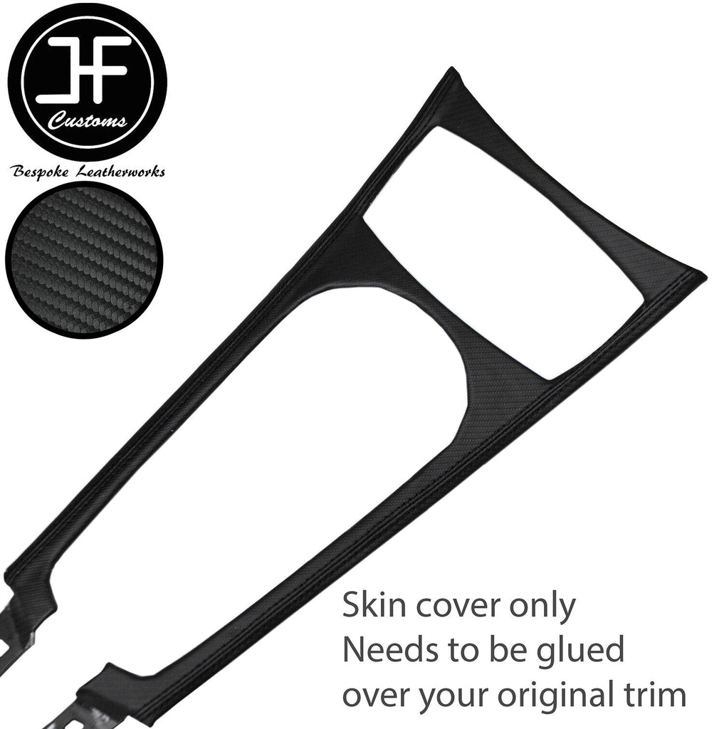 BLACK STITCH CENTRE CONSOLE TRIM CARBON VINYL COVER FOR BMW Z4 E85 02-09 DSG2