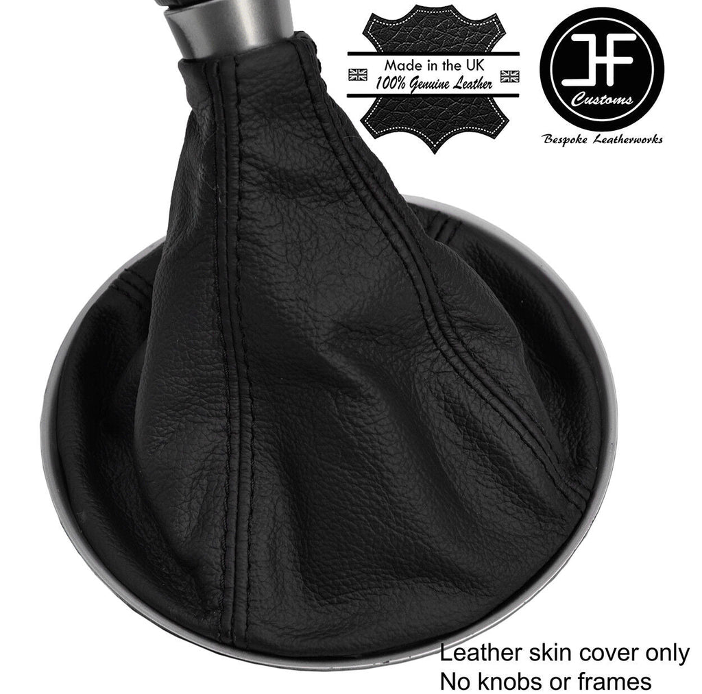 BLACK & BLACK LEATHER 5 SPEED MANUAL GEAR GAITER FOR SUBARU OUTBACK 2008-2014