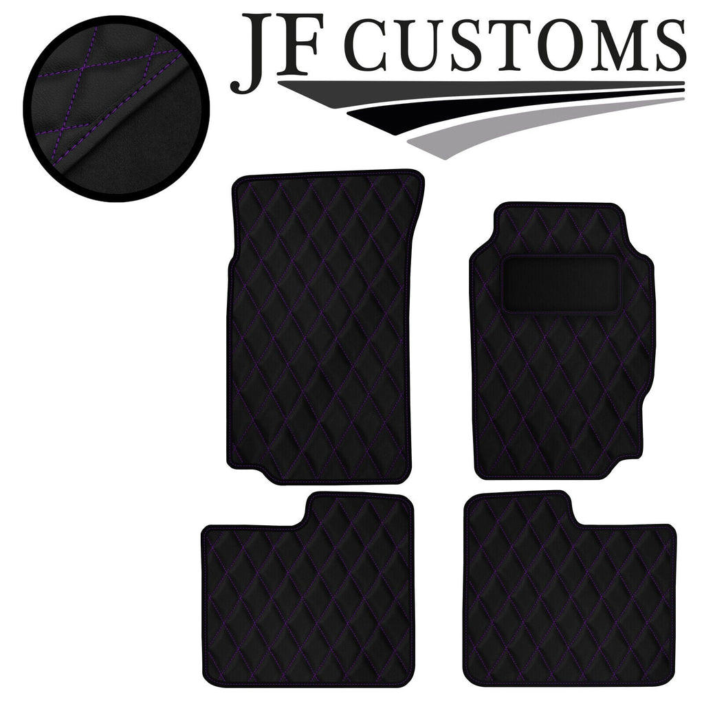 PURPLE DIAMOND STITCH VINYL 4X TAILORED FLOOR CARPETS FOR PEUGEOT 406  95-04 JF1