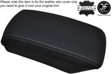 GREY STITCHING ARMREST LID LEATHER SKIN COVER FITS KIA CEED 2006-2012 CUSTOM NEW