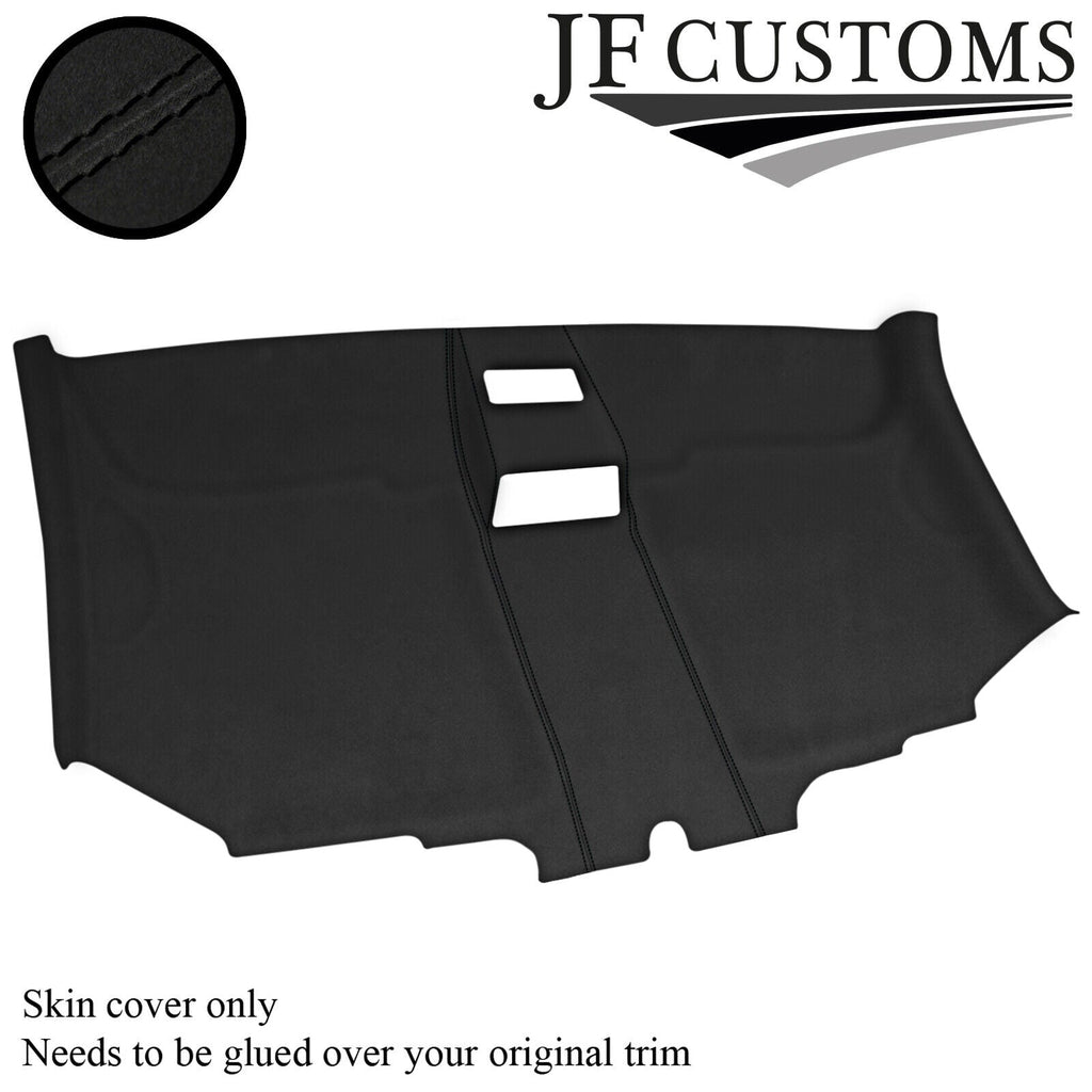 BLACK STITCH D GREY SUEDE FRONT ROOF HEADLINER COVER FITS VW T5 TRANSPORTER VAN