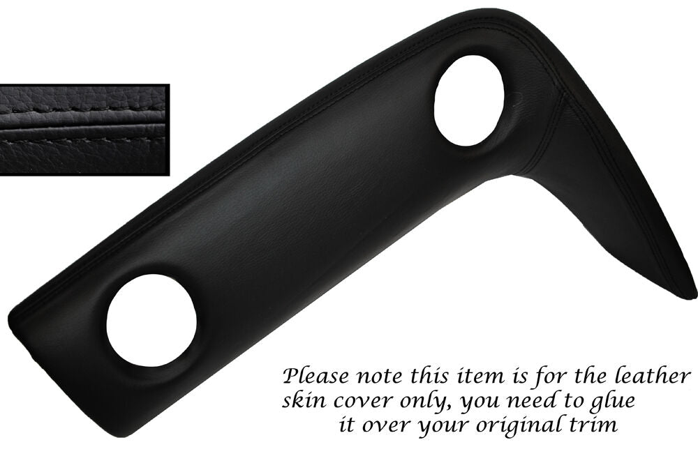 BLACK STITCH PASSENGER SIDE DASH TRIM LEATHER COVER FITS NISSAN GT-R R35 09-14