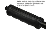 BLACK STITCHING HANDBRAKE HANDLE LEATHER SKIN COVER FITS LOTUS ESPRIT CUSTOM NEW