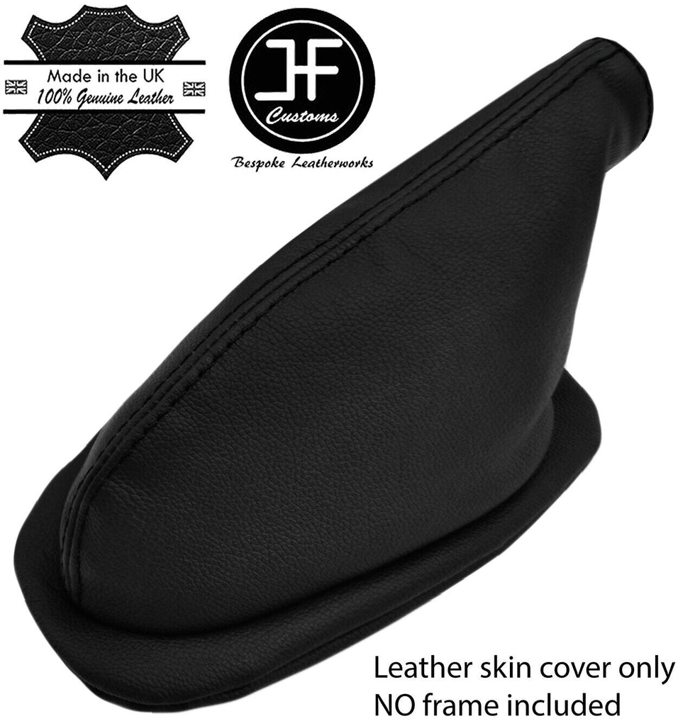 BLACK STITCH LEATHR HANDBRAKE GAITER OVER RUBBER FOR ALFA ROMEO SPIDER 105 EARLY