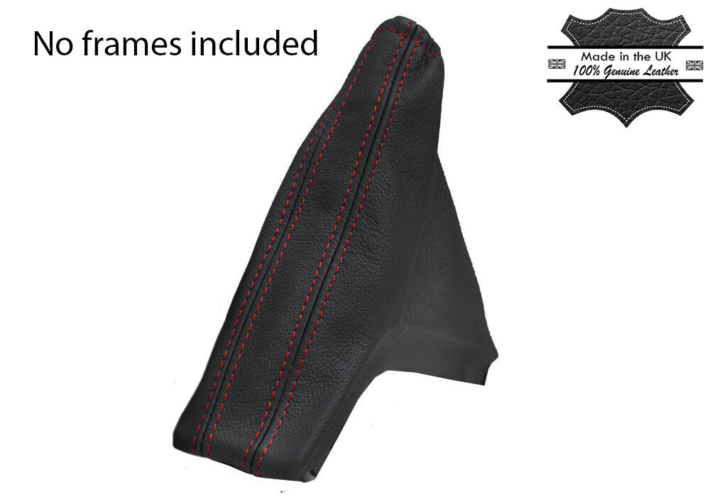 RED STITCH FITS OPEL VAUXHALL MK5 H 2004-2009 HANDBRAKE GAITER GREY LEATHER