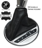 BLACK STITCH AUTO AUTOMATIC S TRONIC LEATHER GEAR GAITER FITS AUDI TT 2015-2017