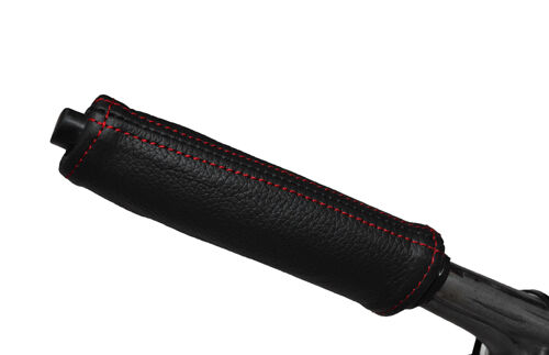 RED STITCHING HANDBRAKE HANDLE LEATHER SKIN COVER FITS PEUGEOT PARTNER 08-14