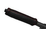 RED STITCHING HANDBRAKE HANDLE LEATHER SKIN COVER FITS PEUGEOT PARTNER 08-14