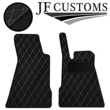 WHITE DIAMOND VINYL 2X TAILORED FLOOR CARPETS FOR SMART ROADSTER 03-07 JF1