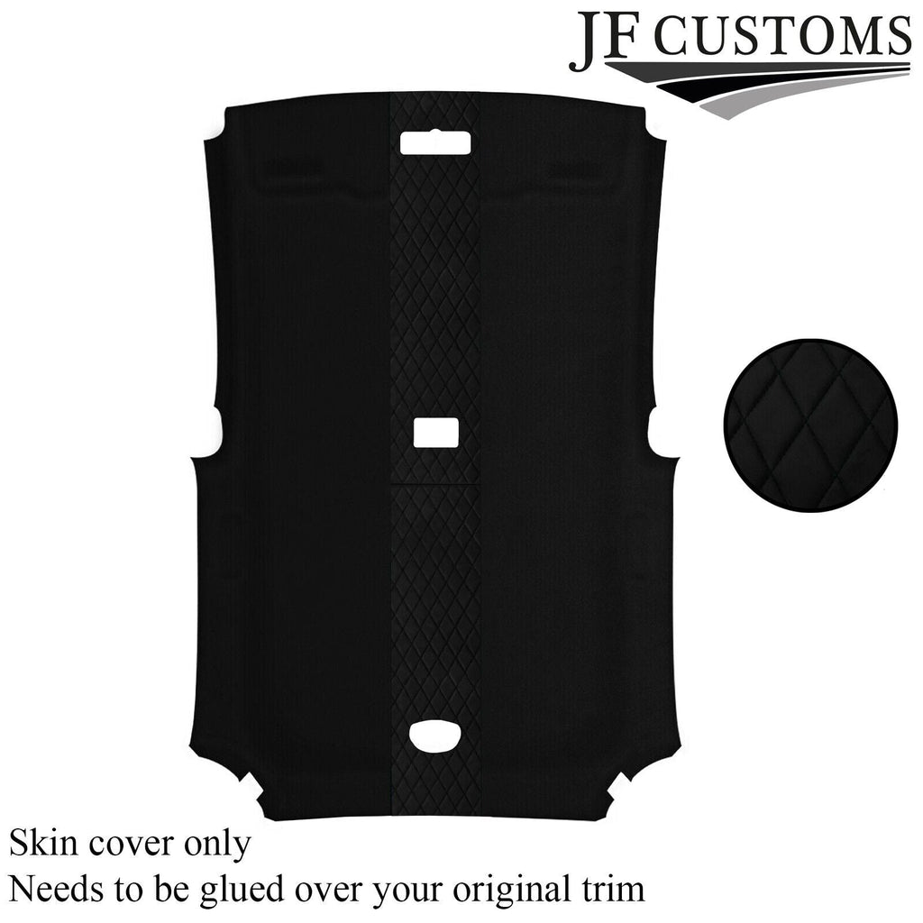 DSG2 BLACK STITCH LUXE SUEDE HEADLINER COVER FOR HONDA CIVIC TYPE R 01-05 3DR