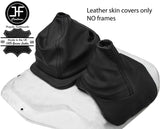 BLACK STITCH LEATHER GEAR GAITER & 4WD GAITER FOR TOYOTA LAND CRUISER 75 SERIES