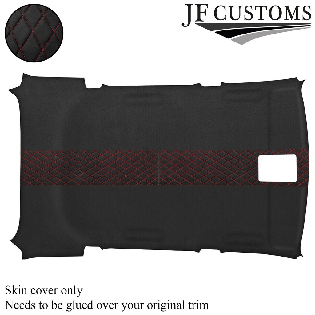 DSG2 RED STITCH D GREY LUXE SUEDE HEADLINER COVER FOR FOR BMW X3 E83 03-10