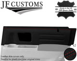 D RED STITCH LEATHER 2X REAR DOOR TRIM COVERS FOR HONDA RIDGELINE 06-14