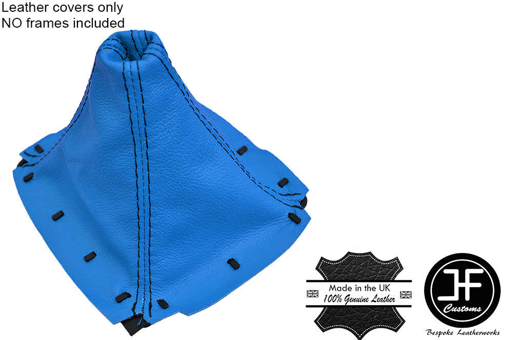 BLUELEATHER BLACK STITCH MANUAL GEAR GAITER FOR MAZDA MIATA MX5 MK1 1989-1997