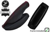 RED STITCH LEATHER HANDBRAKE GAITER+PLASTIC FRAME FOR LOTUS ELISE EXIGE 96-14