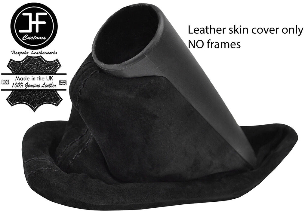 BLACK STITCH REAL SUEDE HANDBRAKE GAITER FOR BMW MINI COOPER F55 F56 2014-2017