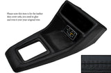 BLACK STITCH CONSOLE GEAR SURROUND SKIN COVERS FITS FORD ESCORT MK2 GHIA