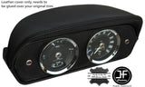 BLACK STITCH INSTRUMENT SPEEDO SURROUND POD LEATHER COVER FITS FORD CORTINA MK1