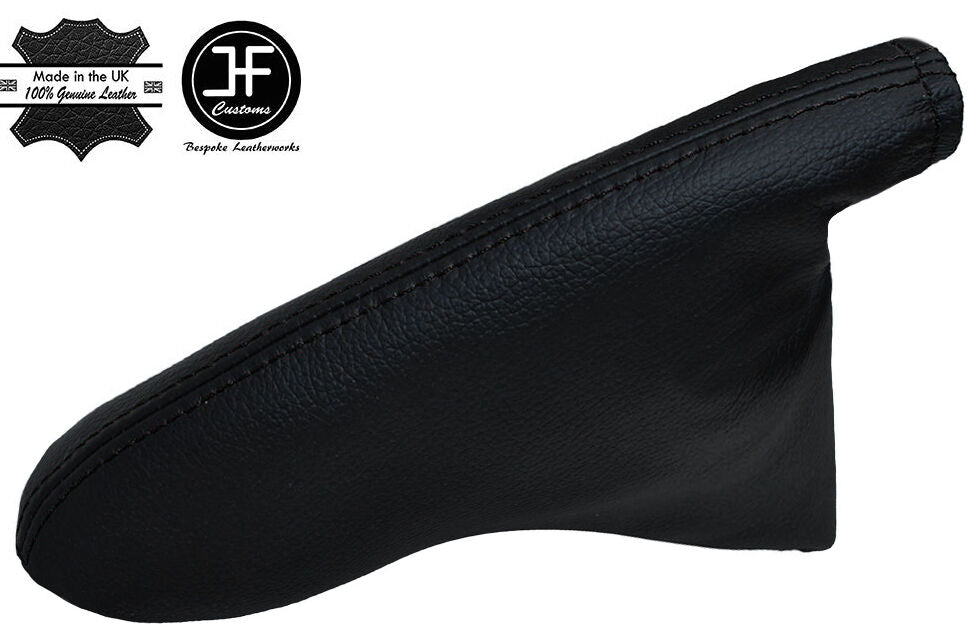BLACK STITCH LEATHER HANDBRAKE GAITER FITS FORD FIESTA MK6 2002-2008 CUSTOM NEW