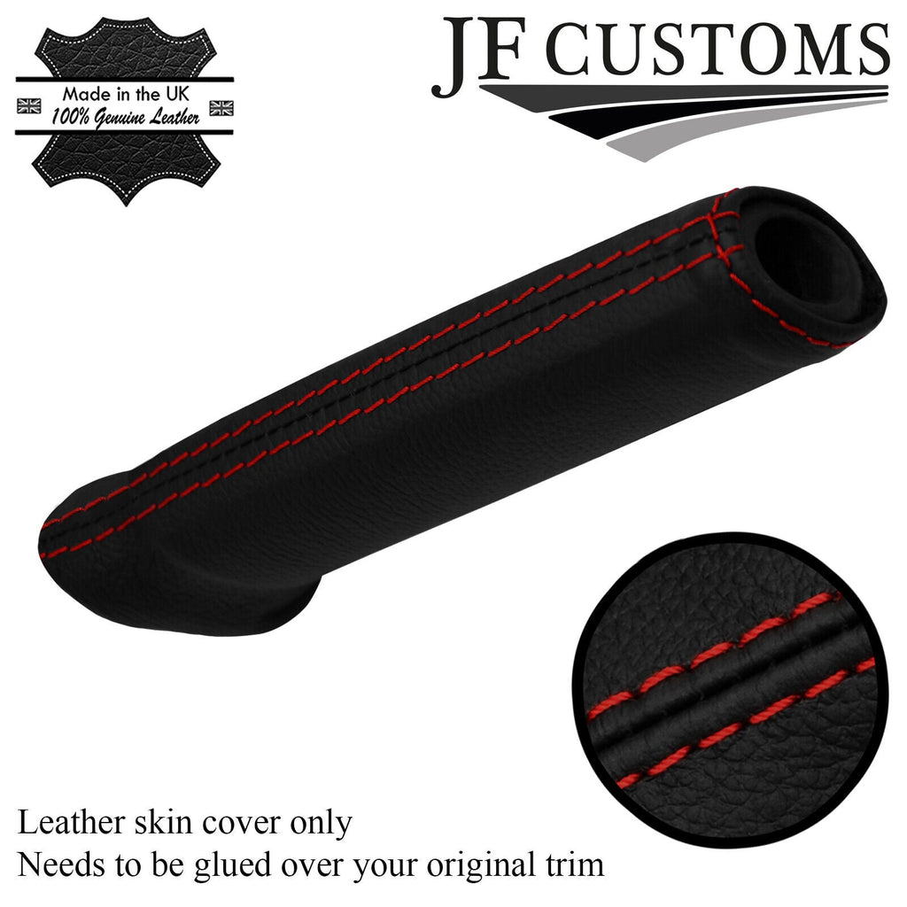 D RED STITCH ITALIAN LEATHER HANDBRAKE HANDLE COVER FOR MAZDA CX-5 12-16