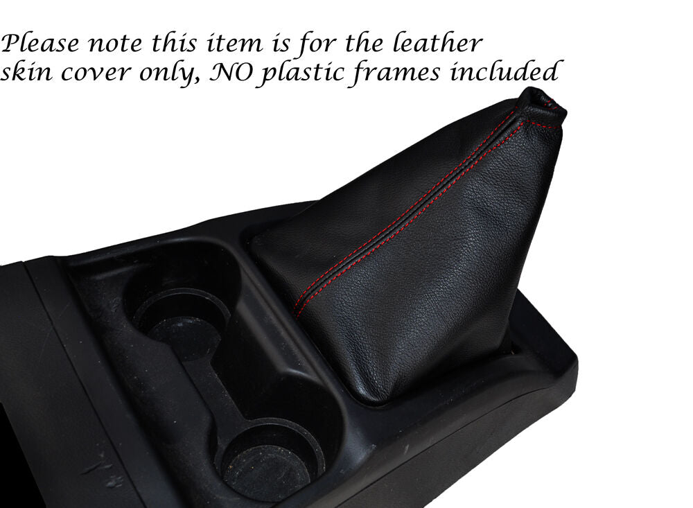 RED STITCH LEATHER GEAR GAITER FITS GREAT WALL STEED 2010-2014 CUSTOM NEW