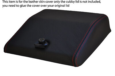 red stitch FITS LANDROVER DISCOVERY 89-93 200TDI CENTRE CONSOLE CUBBY LTHR COVER