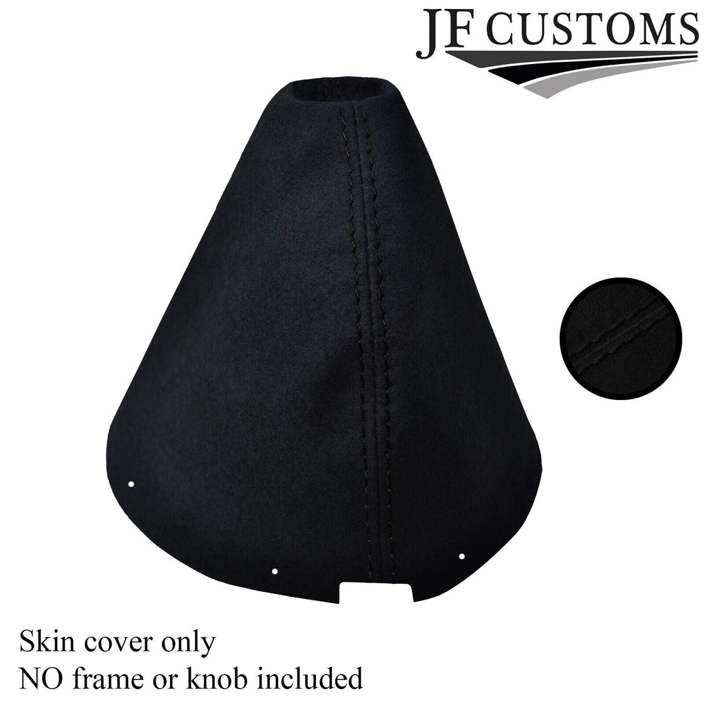 BLACK STITCH FITS NISSAN 350Z 33Z 2002-2009 REAL SUEDE GEAR GAITER SHIFT BOOT