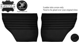 BLACK STITCH 2X REAR DOOR CARDS LEATHER COVERS FITS MINI CLASSIC COOPER JF1