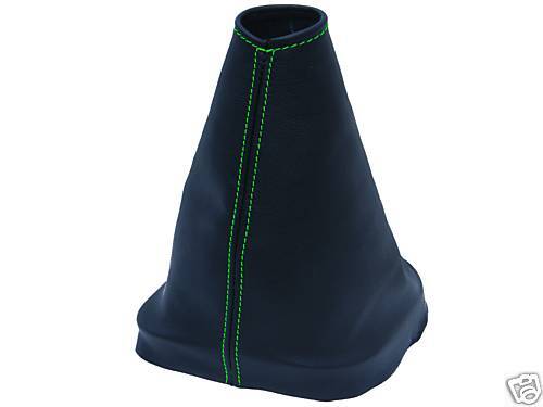 FITS FORD FIESTA MK5 LIGHT GREEN STITCH LEATHER GEAR GAITER CUSTOM NEW