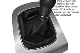 BLACK STITCHING FITS AUDI Q3 2011-2013+ LEATHER GEAR GAITER ONLY CUSTOM NEW