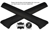 BLACK STITCHING 2X A POST PILLAR LEATHER COVERS FITS JAGUAR XJS CLASSIC
