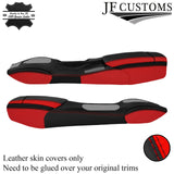 BLACK RED FULL CENTRE CONSOLE LEATHER COVERS FITS PORSCHE CARRERA 996 97-04