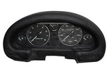 FITS MAZDA MX5 MK2 1998- 2004 MIATA GAUGE HOOD COVER LEATHER black stitching