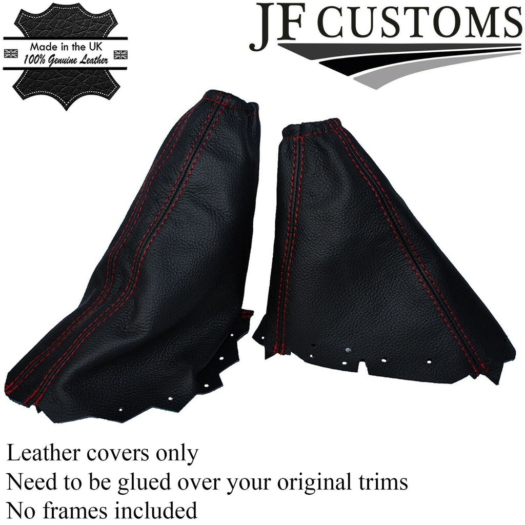 RED STITCH GEAR HANDBRAKE LEATHER GAITER FITS FORD TRANSIT CONNECT 2010-2013