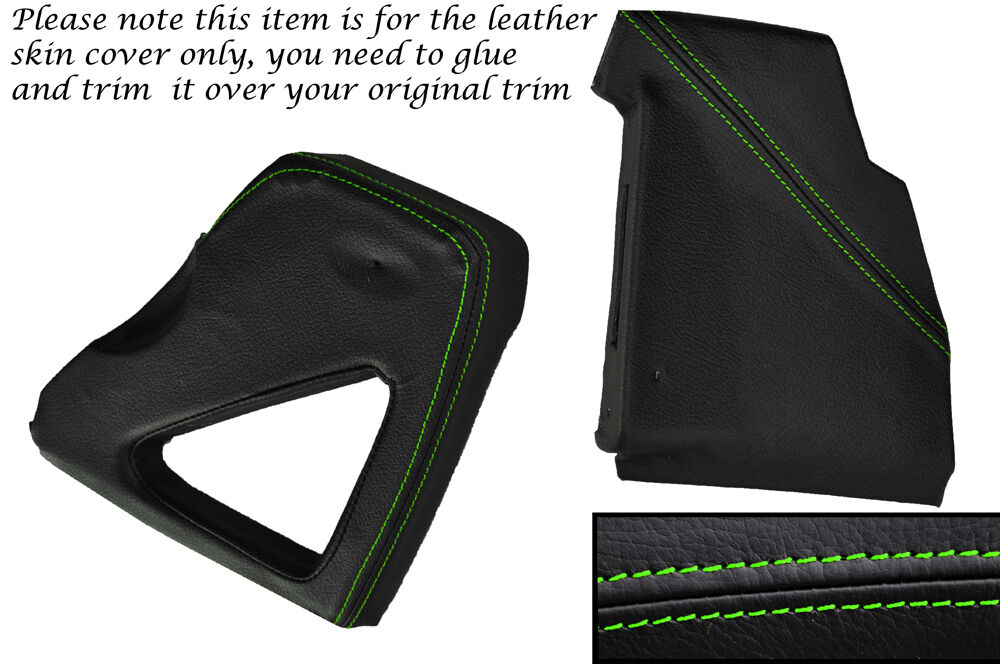 GREEN STITCH DASHBOARD SIDE TRIM COVERS FITS LAND ROVER DEFENDER 90 110 83-06