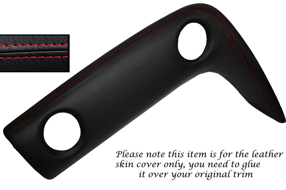 RED STITCH PASSENGER SIDE DASH TRIM LEATHER COVER FITS NISSAN GT-R R35 09-14