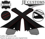 RED STITCH ITALIAN LEATHER 2X A PILLAR COVER FOR MERCEDES VITO VIANO 14-21