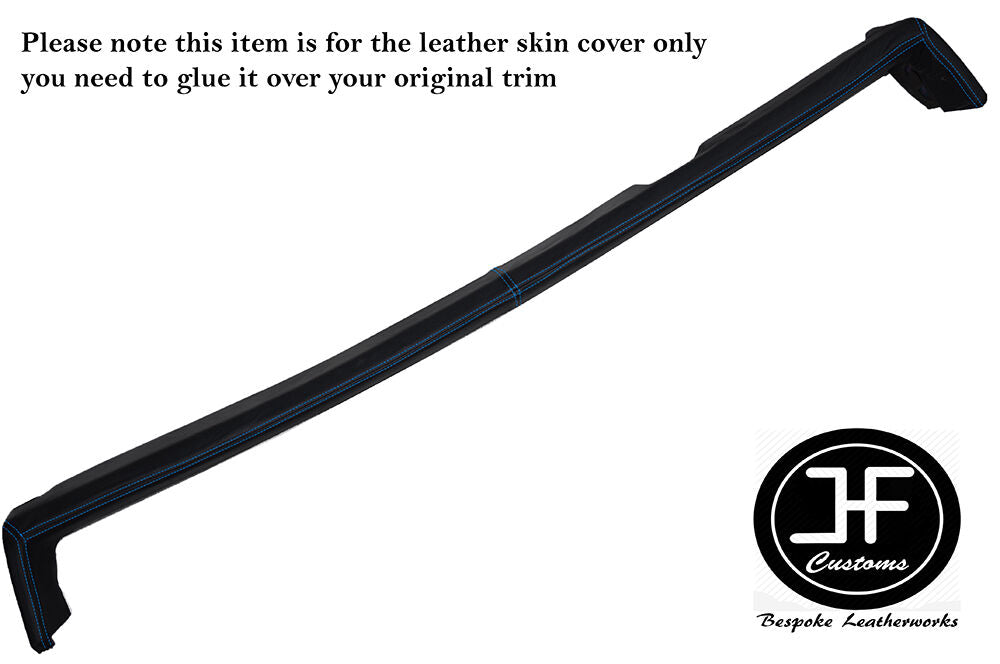 BLUE STITCH UNDER DASH DASHBOARD PAD LEATHER COVER FITS PORSCHE 914 EARLY TYPE