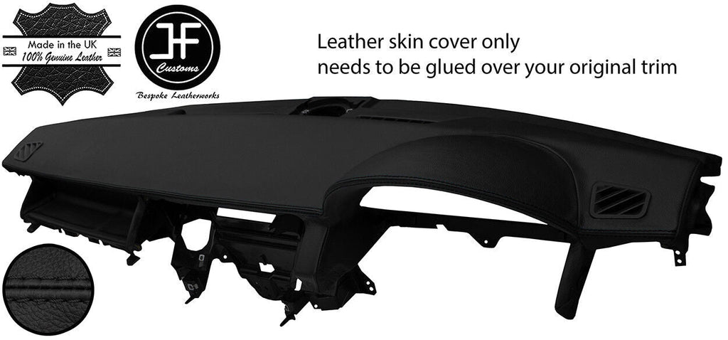 BLACK STITCH TOP DASH DASHBOARD LEATHER COVER FITS RANGE ROVER SPORT 2005-2009