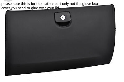black stitch FITS PEUGEOT 407 04-10 GLOVE BOX LID LEATHER COVER GLUE NEEDED