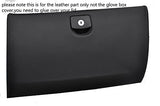 black stitch FITS PEUGEOT 407 04-10 GLOVE BOX LID LEATHER COVER GLUE NEEDED